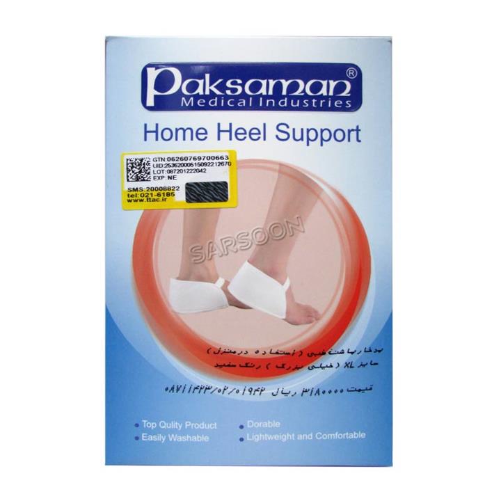 پد خار پاشنه طبی (استفاده در منزل) پاک سمن رنگ سفید Paksaman Home Heel Support Color White